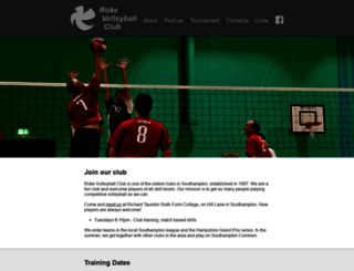 rokevolleyball.org.uk screenshot
