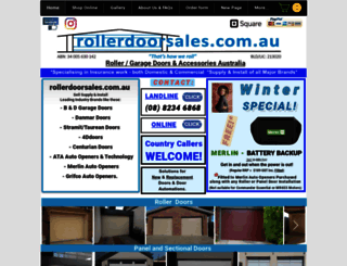 rollerdoorsales.com.au screenshot