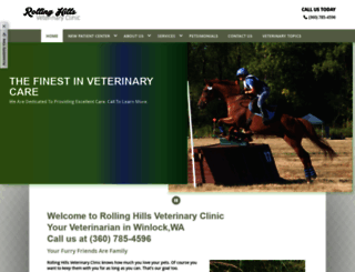 rollinghillsveterinary.com screenshot