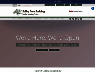 rollingoaksradiology.com screenshot
