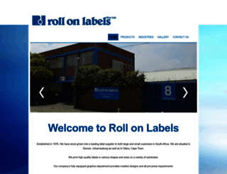 rollonlabels.co.za screenshot