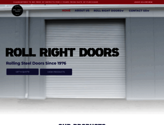 rollrightdoors.com screenshot