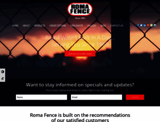romafencegroup.com screenshot