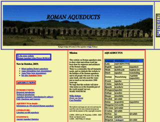 romanaqueducts.info screenshot