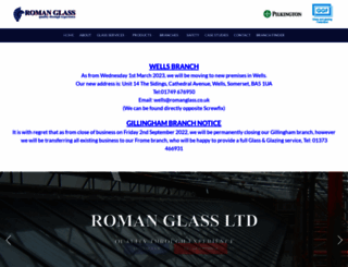 romanglass.co.uk screenshot