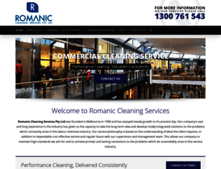 romaniccleaning.com.au screenshot