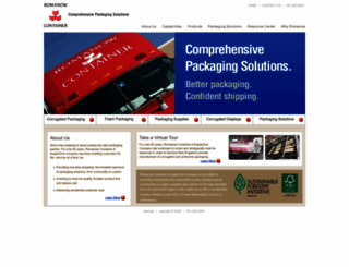 romanowcontainer.com screenshot