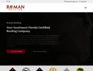 romanroofinginc.com screenshot