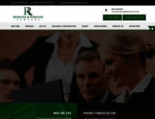 romanslawyers.com.au screenshot