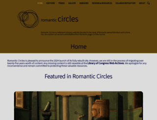 romantic-circles.org screenshot