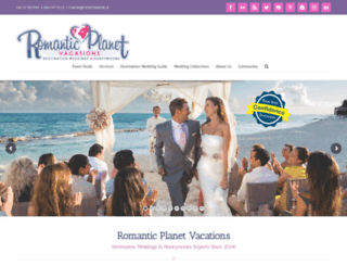 romanticplanetvacations.com screenshot