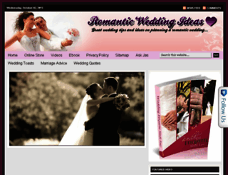 romanticweddingideas.net screenshot