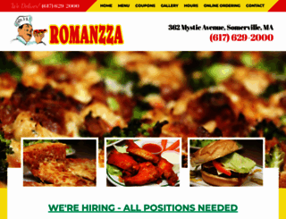 romanzzapizzeria.com screenshot