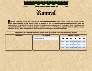 romcal.net screenshot