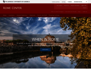 rome.cua.edu screenshot