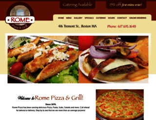 romepizza.com screenshot