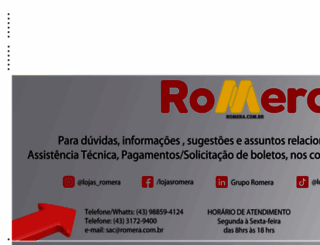 romera.com.br screenshot