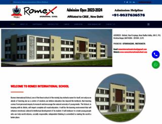 romexinternationalschool.com screenshot