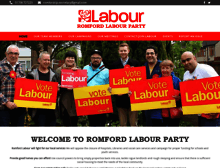 romford-labour-party.org.uk screenshot