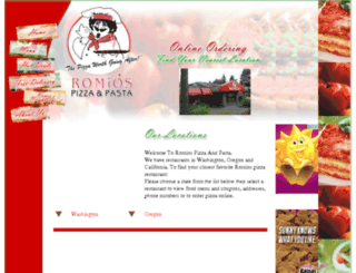 romios-pizza.com screenshot