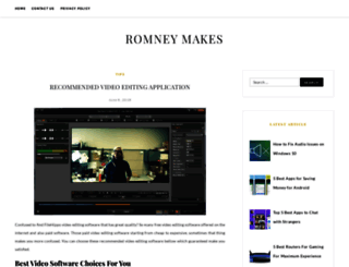 romneymakes.com screenshot