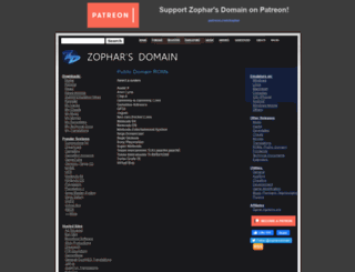 roms.zophar.net screenshot