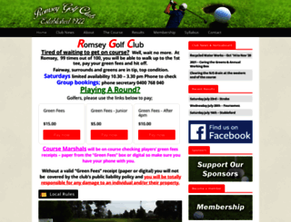 romseygolfclub.net screenshot