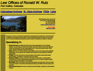 ronaldrutz.com screenshot