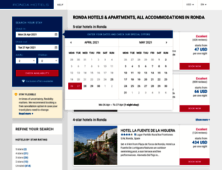 ronda-hotels.com screenshot