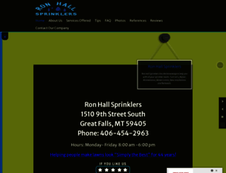 ronhallsprinklers.com screenshot