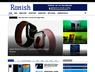 ronishdhakal.com screenshot