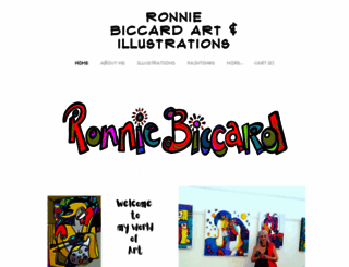 ronniebiccardartist.weebly.com screenshot