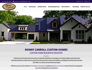 ronnycarrollhomes.com screenshot