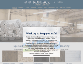 ronpackcarpetcenter.com screenshot