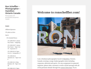 ronscheffler.com screenshot