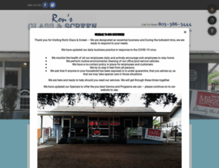 ronsglassandscreen.com screenshot
