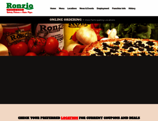 ronziopizza.com screenshot