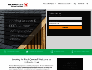 roofcosts.co.uk screenshot