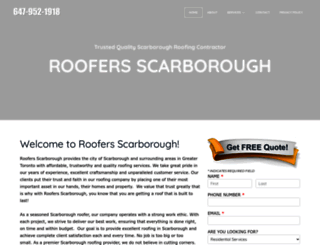 roofersscarborough.com screenshot