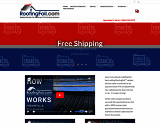 roofingfoil.com screenshot