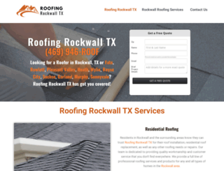 roofingrockwalltx.com screenshot
