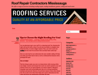 roofonerepair.wordpress.com screenshot