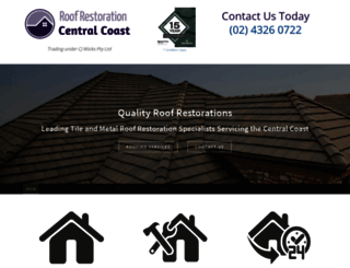 roofrestorationcentralcoast.com screenshot