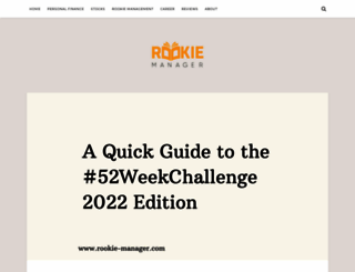 rookie-manager.com screenshot