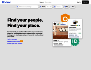 roomiapp.com screenshot