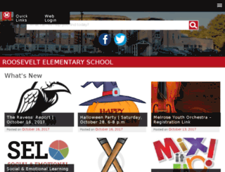 roosevelt.melroseschools.com screenshot