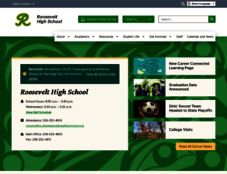 roosevelths.seattleschools.org screenshot