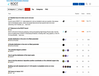 root-forum.cern.ch screenshot