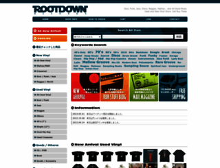rootdownrecords.jp screenshot