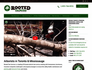 rootedtreeservices.ca screenshot